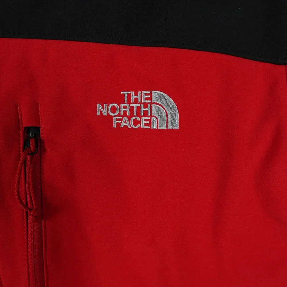 The North Face Jacket Mens Large Red Apex Bionic Softshell Full Zip Jacket